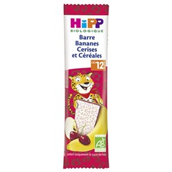 HiPP Barre Bananes Cerises et C?r?ales d?s 12 Mois Bio 25 g