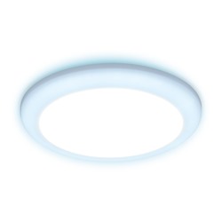 Встраиваемый cветодиодный светильник с подсветкой и регулируемым крепежом DCR309 5W+3W 4200K/6400K 85-265V D90*35 (A50-75)