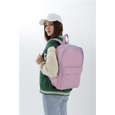 Рюкзак из искусственной кожи TEXTURA, 41 х 28 х 10 см, цвет розовый