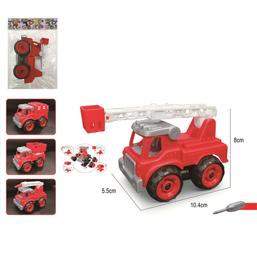 Разборный конструктор с отверткой Пожарная техника, 4 вида в ассорти. [цена  за шт.] (999-5A) купить, отзывы, фото, доставка - Покупки-просто58