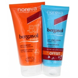 Noreva Bergasol Expert Lait Confort SPF50+ 150 ml + Lait Apr?s-Soleil 100 ml Offert