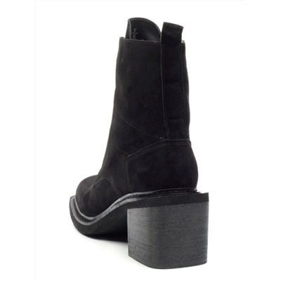 04-E21W-2B BLACK Ботинки зимние женские (натуральная замша, натуральный мех)