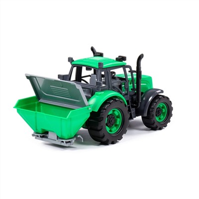 323017 Полесье Трактор "Прогресс" сельскохозяйственный инерционный (зелёный) (в коробке)