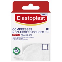 Elastoplast Compresses Non-Tiss?es Douces 7,5 cm x 7,5 cm 10 Compresses