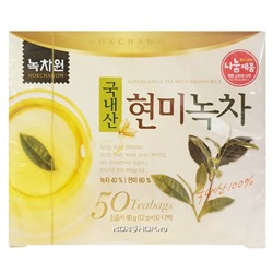 Зеленый чай с коричневым рисом Nokchawon (50 шт), Корея, 60 г, Акция