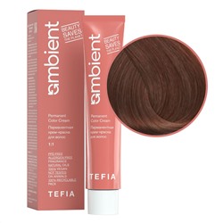 TEFIA Ambient 7.86 Перманентная крем-краска для волос / Блондин коричнево-махагоновый, 60 мл
