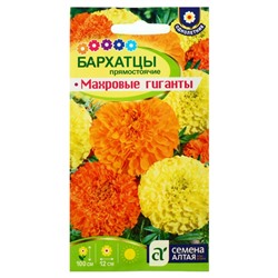Семена цветов Бархатцы "Махровые Гиганты", О, 0,3 г.