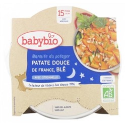 Babybio Bonne Nuit Marmite Patate Douce Bl? 15 Mois et + Bio 260 g