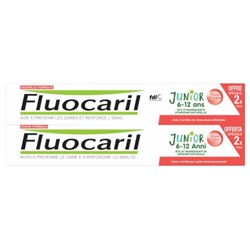 Fluocaril Junior Dentifrice 6-12 Ans Lot de 2 x 75 ml