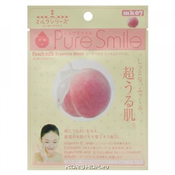 Маска для лица с персиком и молоком Pure Smile Sun Smile, Япония, 23 мл Акция