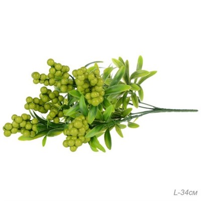 Цветок искусственный 34 см 5 веток / FD155 /уп 4/800/ (Зеленый)