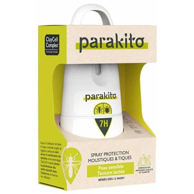 Parakito Spray Protection Moustiques and Tiques Peau Sensible 75 ml