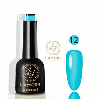 Гель лак для ногтей Luxury L’AMORE FASHION 12мл тон 12