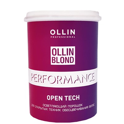 Осветляющий порошок для открытых техник обесцвечивания волос Performance OPEN TECH OLLIN 500г