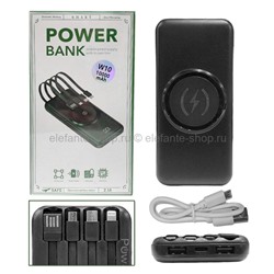 Повербанк W10 Power Bank 10000mAh Black (15)