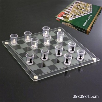 Игра настольная Пьяные шахматы 39х39 см / GB086L /уп 10/
