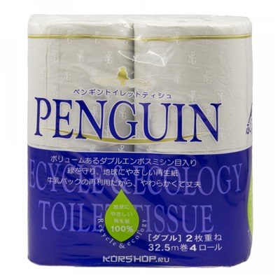 Туалетная бумага Penguin Marutomi (2 слоя), Япония Акция