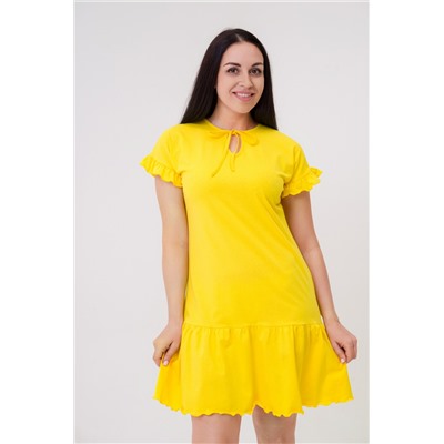 Платье женское из кулирки Чейси 2 желтый