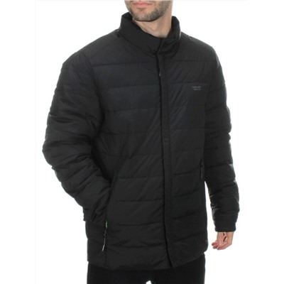 8747 BLACK Куртка мужская зимняя облегченная (150 гр. холлофайбер)