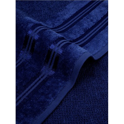 Полотенце махровое Luxury Сафия Хоум, 2150 темно-синий