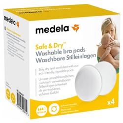 Medela Safe and Dry 4 Coussinets d Allaitement Lavables