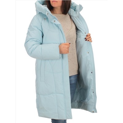 2301 BLUE Пальто зимнее женское Flance Rose (200 гр. холлофайбер)