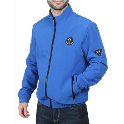 EM25057-1 BLUE Куртка-бомбер мужская демисезонная (100 гр. синтепон)