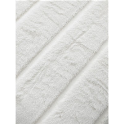 Плед искусственный мех "Кролик Полосы", белый, 200*220 см (tr-1043141)