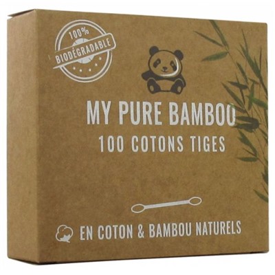Denti Smile My Pure Bamboo Cotons Tiges 100 Pi?ces