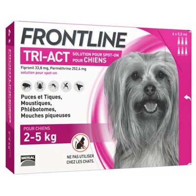 Frontline TRI-ACT Chiens 2-5 kg 6 Pipettes
