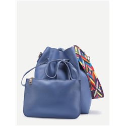 Модная сумка на кулиске с сумочкой