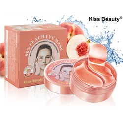 (SALE) Гидрогелевые патчи для глаз с Персиком Kiss Beauty Peach 60шт