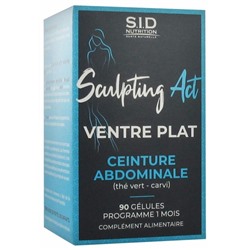 S.I.D Nutrition Sculpting Act Ventre Plat Ceinture Abdominale 90 G?lules