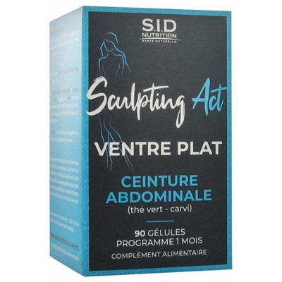 S.I.D Nutrition Sculpting Act Ventre Plat Ceinture Abdominale 90 G?lules