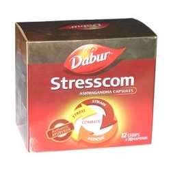 Стресском Дабур (Stresscom Dabur),при нервных расстройствах, стрессах, 120 капсул
