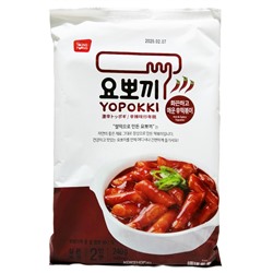 Острые рисовые палочки токпокки Hot and Spicy, Yopokki (2 порции) Корея, 240 г. Акция