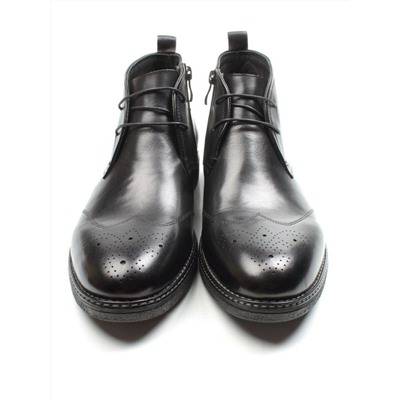01-H9029-B50-SW3 BLACK Ботинки демисезонные мужские (натуральная кожа)