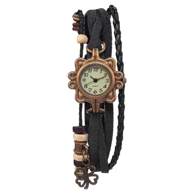 Часы наручные женские "Клевер", d-2.5 см