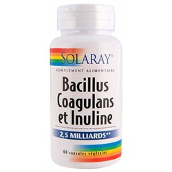 Solaray Bacillus Coagulans et Inuline 2,5 Milliards 60 Capsules V?g?tales