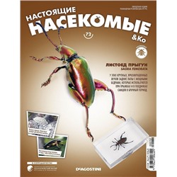 Журнал №72 "Настоящие насекомые" С ВЛОЖЕНИЕМ! Листоед-прыгун