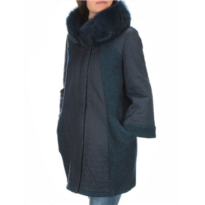 A16002 DK. BLUE Пальто зимнее женское облегченное (120 гр. холлофайбера)