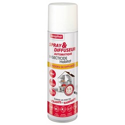 Beaphar Spray and Diffuseur Automatique Insecticide Habitat 250 ml