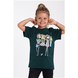 Детская футболка Д-1 Темно-зеленый