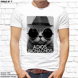 Мужская футболка "Adios, bichachos", №7