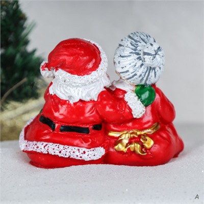 Фигурка Бабушка и Дедушка мороз, висячие ножки / CHR243 /уп 96/Новый год
