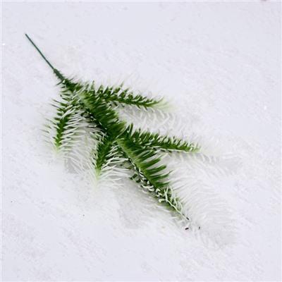 Декор «Веточка ели со снегом», набор 4 шт., размер 1 шт. — 24 × 13 × 2 см