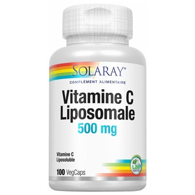 Solaray Vitamine C Liposomale 500 mg 100 Capsules V?g?tales