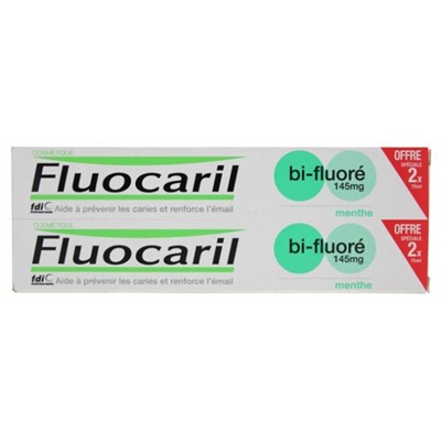 Fluocaril Dentifrice Menthe Bi-Fluor? Lot de 2 x 75 ml