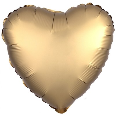 В0383-7 Шар фольга сердце золот46см