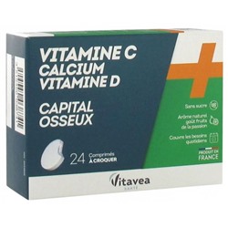 Vitavea Vitamine C Calcium Vitamine D 24 Comprim?s ? Croquer